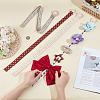 Polyester Bow Storage Wall Pendant Decoration HJEW-OC00107-3