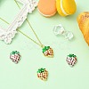 4Pcs 2 Colors Brass Enamel Pendants KK-CJ0003-25-6