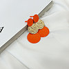 Flat Round Alloy Dangle Stud Earrings FS-WGB25D4-04-1