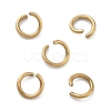 Ion Plating(IP) 304 Stainless Steel Open Jump Rings STAS-M081-01G-06-1
