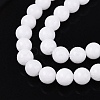 Dyed Natural White Jade Round Bead Strands G-Q937-20-3