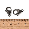 Ion Plating(IP) Polished 316 Surgical Stainless Steel Lobster Claw Clasps STAS-R072-15A-B-3