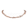 Natural Sunstone Chip Beaded Necklace NJEW-JN04616-05-1