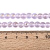Transparent Electroplate Glass Beads Strands EGLA-Q132-6MM-01A-12-4