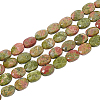 2 Strands Natural Unakite Beads Strands G-NB0004-30-1