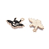 Halloween Theme Alloy Enamel Pendants PALLOY-N176-43-RS-2