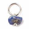 7Pcs 7 Styles Natural Stone Chip Charms PALLOY-JF01485-02-3