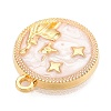 Alloy Enamel Pendants X1-ENAM-T021-03K-2