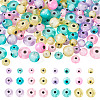 120Pcs 5 Styles Handmade Evil Eye Lampwork Beads Strands LAMP-TA0001-50-1