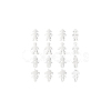 16Pcs 4 Style 201 Stainless Steel Connector Charms STAS-UN0035-52-6