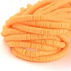 Flat Round Handmade Polymer Clay Beads CLAY-R067-6.0mm-15-4