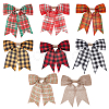 8Pcs 8 Colors Christmas Theme Imitation Linen Bowknot Ornament Accessories DIY-CA0004-34-1