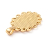 Alloy Pendant Cabochon Settings PALLOY-E577-32G-2