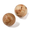 Natural Wood Lace Stone Wooden Jasper No Hole Sphere Beads G-K353-04C-23-2