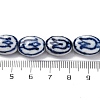Handmade Blue and White Porcelain Beads PORC-I027-17B-4