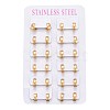304 Stainless Steel Huggie Hoop Earrings EJEW-L252-035A-G-3