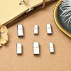 6Pcs 3 Styles 304 Stainless Steel Magnetic Clasps with Glue-in Ends STAS-CJ0003-26-5