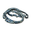 Electroplated Frosted Non-magnetic Synthetic Hematite Beads Strands G-G089-A01-12-2