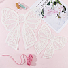 4Pcs 2 Styles Polyester Embroidery Iron on Clothing Patches PATC-GF0001-51A-4