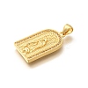 Religion Themed Rack Plating Brass Micro Pave Cubic Zirconia Pendants KK-L226-007G-19-2