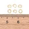 Brass Open Jump Rings KK-G604-08G-08-3