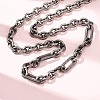Vintage 304 Stainless Steel Figaro Chain Cable Chain Necklaces NJEW-C115-03AS-2