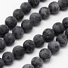 Natural Larvikite Beads Strands G-D692-6mm-1