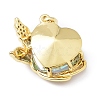 Real 18K Gold Plated Rack Plating Brass Micro Pave Cubic Zirconia Pendants KK-G466-01G-3