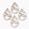 Unfinished Hollow Wood Big Pendants WOOD-N006-110-1