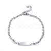 Tarnish Resistant 304 Stainless Steel Lumachina Chain Bracelets BJEW-L673-013-P-1