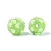 Opaque Acrylic & Transparent Resin Rhinestone Beads SACR-Q005-02A-04-2