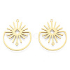201 Stainless Steel Pendants STAS-N090-LA952-2-1