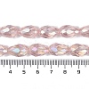 Transparent Electroplate Glass Beads Strands EGLA-N013-T10mm-B18-4