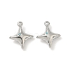 304 Stainless Steel Rhinestone Pendants X-STAS-L308-04C-P-1