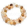 Grade A Natural Yellow Hematoid Quartz Beads Strands G-L642-F04-10mm-3