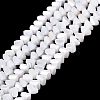 Electroplate Opaque Glass Beads Strands LS-EGLA-Q139-01A-C01-1