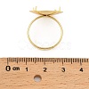 Brass Adjustable Finger Rings Findings KK-A272-04C-G-3