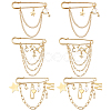 6Pcs 3 Stylesc Alloy Safety Pins JEWB-HY0001-66A-6