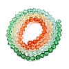 Gradient Color Baking Paint Glass Bead Strands DGLA-A039-T4mm-A013-2