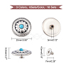 Ahandmaker 18 Set 3 Colors Alloy & Turquoise Craft Solid Screw Rivet FIND-GA0001-88-2