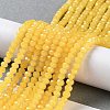 Baking Paint Imitation Jade Glass Bead Strands DGLA-A034-J4MM-A24-5