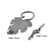 Alloy Toggle Clasps X-PALLOY-A20005-AS-FF-2