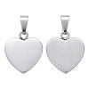 Tarnish Resistant Fashionable 304 Stainless Steel Stamping Blank Tag Pendants LS-STAS-J002A-01-1