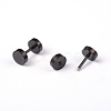 Flat Round 304 Stainless Steel Barbell Cartilage Earrings EJEW-L164-04-2