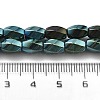 Electroplated Synthetic Magnetic Hematite Beads Strands G-P545-G01-02H-4