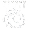 1Pc Wedding Bridal Flower Pearl Headband Hair Vine OHAR-GO0001-07-1