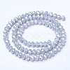 Electroplate Glass Beads Strands X-EGLA-A034-P8mm-B11-2