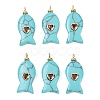 Synthetic Turquoise Pendants X-G-Z134-06G-03-1
