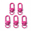 Spray Painted Eco-Friendly Alloy Swivel Snap Hooks Clasps PALLOY-T080-02H-NR-1