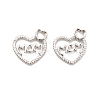 Rack Plating Brass Micro Pave Cubic Zirconia Pendants KK-K270-28P-4